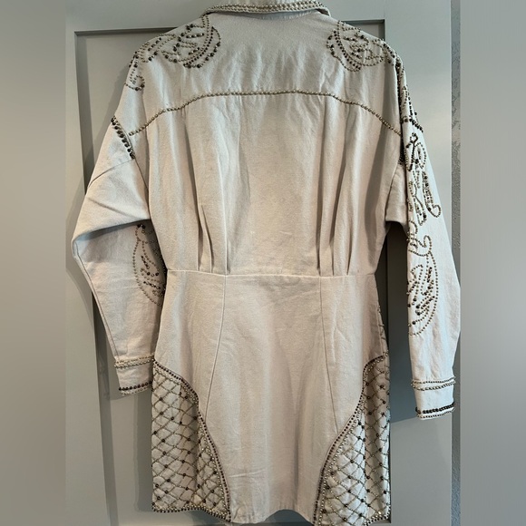 ASOS Design structured mini dress with pearl embellishments 8 - Picture 12 of 15